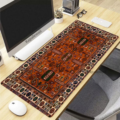 Retro Persian Carpet Mouse Pad for PC Gamer Rubber Keyboard Gaming Speed Mouse Mat Office Desk Mat